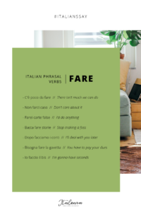 Italian phrasal verbs_fare_italearn.com