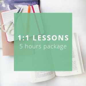 1:1 Lessons - 5 hours package - italearn.com