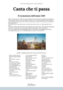 Italian summer camp - tormentone -free sample - italearn.com