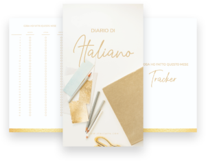 diario di italiano gold foil by italearn.com