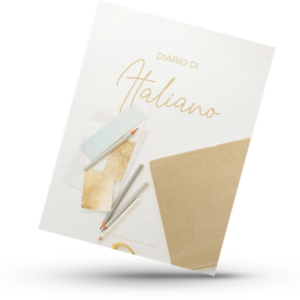 Diario di italiano - Gold foil, by italearn.com